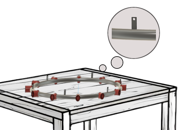 Размещение бобышек